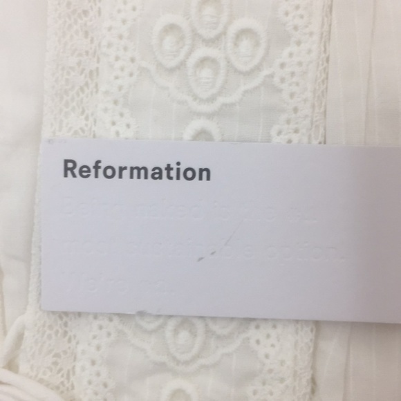 NWT Reformation Cecille Eyelet Dress - Picture 9 of 12